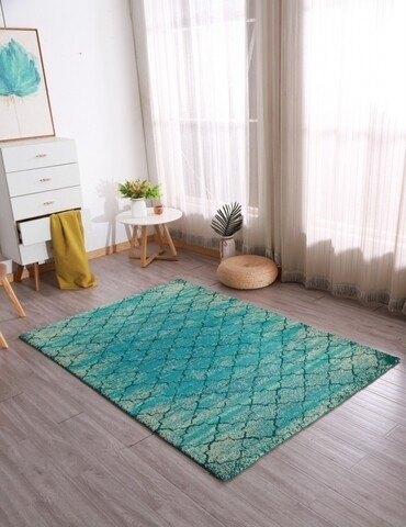 Covor Sky, Heinner, 200 x 300 cm, 100% poliester, turcoaz /100