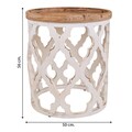 Masuta de cafea Creaciones Meng,  50x56x50 cm, lemn de brad/MDF