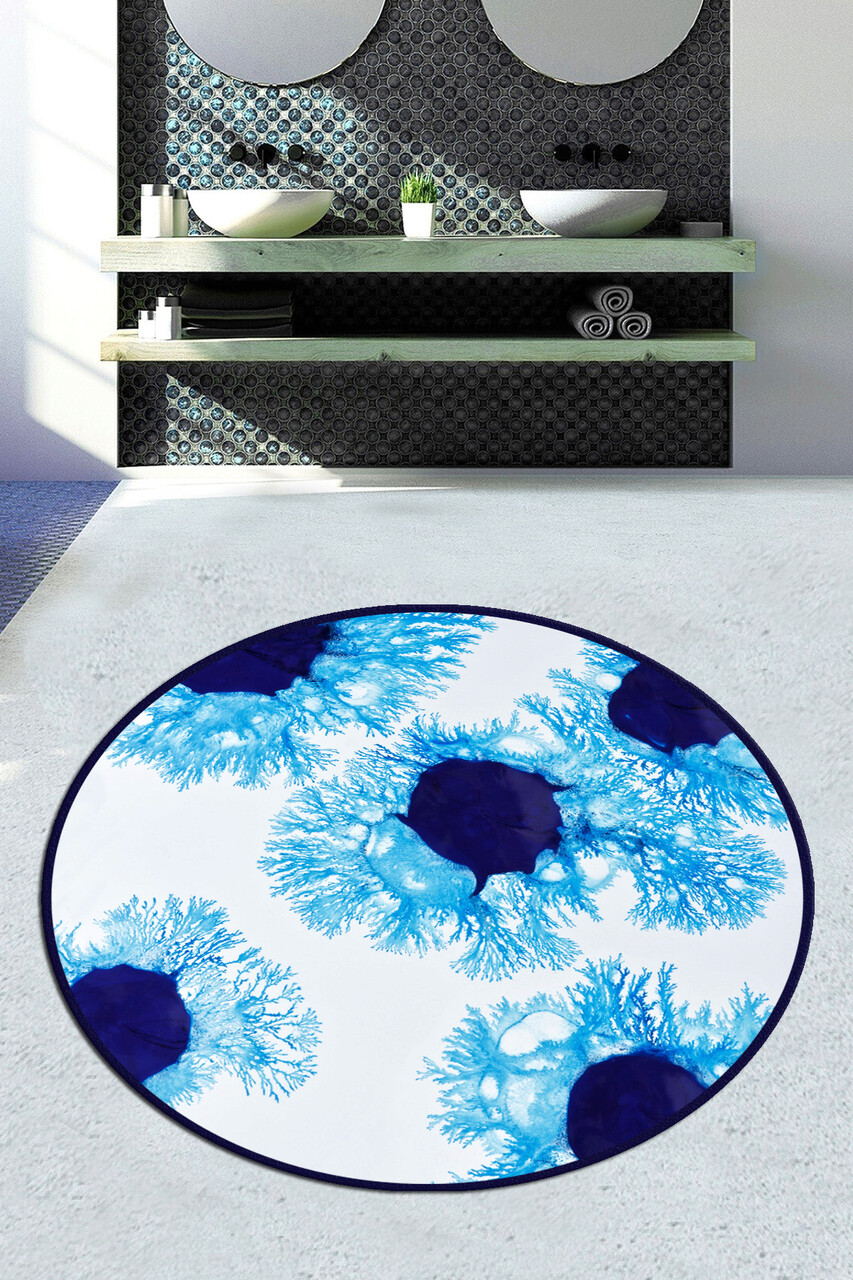 Covoras de baie L'essentiel Maison Unravel Circle Djt 100 Multicolor