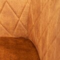Scaun Satori, Homla, 62x58x79 cm, poliester/metal/MDF, mustar