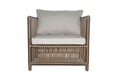 Set gradina/terasa 4 piese, My Interior, Mana, rattan/aluminiu, maro
