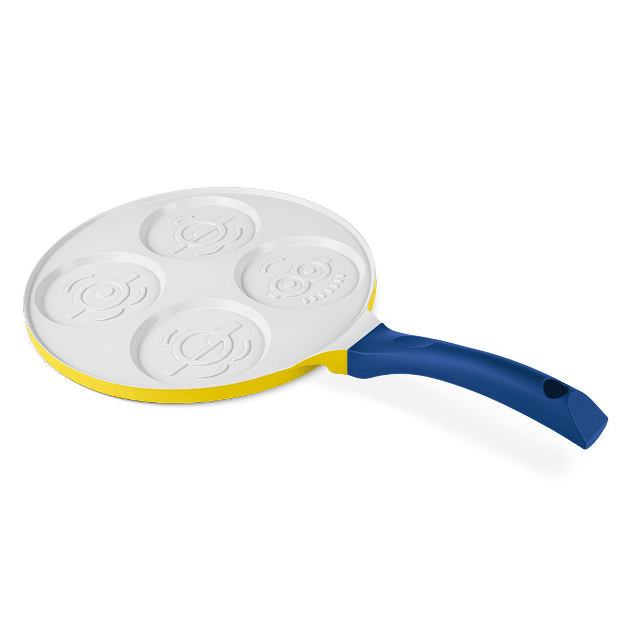Tigaie pentru clatite, 4 forme Berlinger, Minions Collection, 26 cm, aluminiu turnat, galben/albastru - view 5