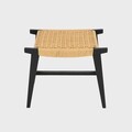 Scaunel Novum, Homla, 52x34x42 cm, lemn, negru/natur