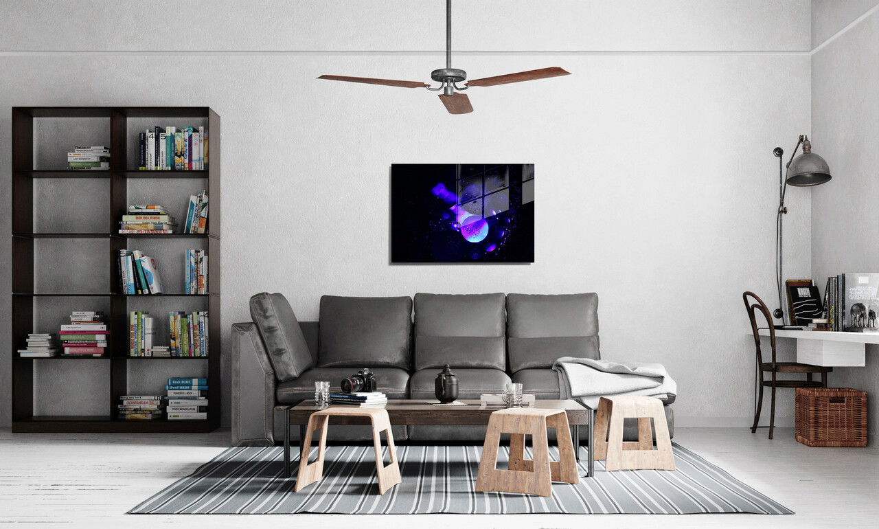 Tablou decorativ, 1480, Sticla temperata, 50 x 70 cm, Multicolor - 1 | YEO