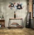 Masuta de cafea Tow, Mauro Ferretti, Ø70 x 44 cm, fier/MDF, negru/maro