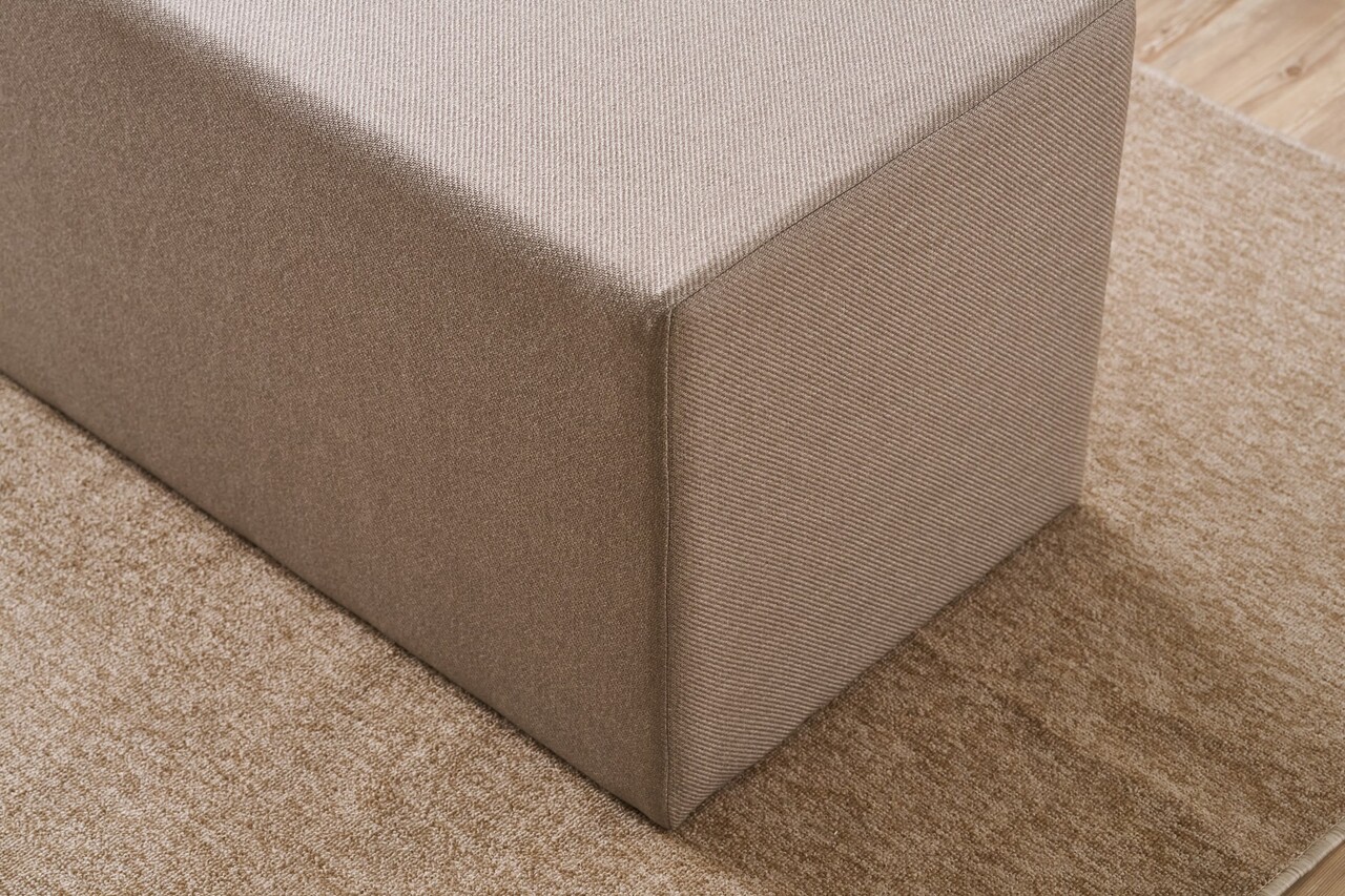 Taburet, Atelier del Sofa, 825BLC5133, Lemn, Bej - view 3