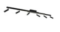 Plafoniera Zeno, TRIO, 180x8.5x15 cm, 5.5W, 18W, 6x SMD, 1x SMD, metal, negru mat