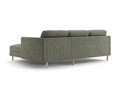 Coltar dreapta 3 locuri, Eden, Micadoni, 250x150x90 cm, tesatura structurata, verde muschi melanj