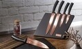 Set 5 cutite cu suport magnetic, Berlinger, Rose Gold, inox