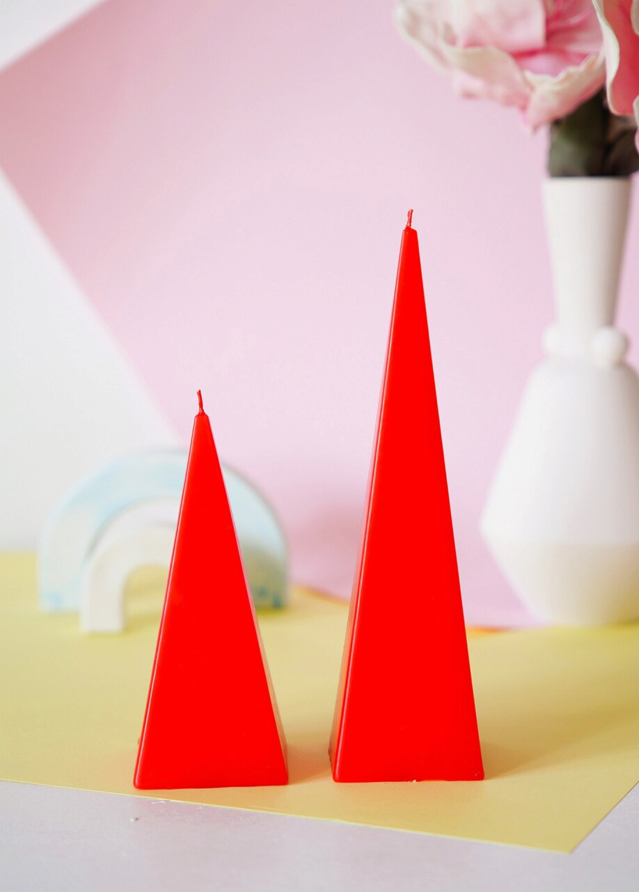 Set 2 lumanari, MUM0230, Caramiziu - 2 | YEO