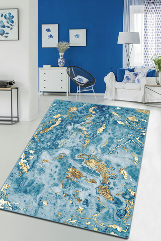 Covor, Sea And Mountains Djt , 80x140 cm, 50% catifea/50% poliester, Multicolor