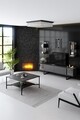 Masuta de cafea, Bexley, Black Line, 80x80x40 cm, PAL, Antracit / Negru