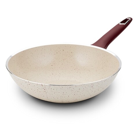 Tigaie wok cu invelis ceramic antiaderent Terrestrial, NAVA, Ø28 cm, aluminiu
