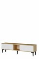 Comoda TV, Hanah Home, Didema 150, 150x40.5x30 cm, Stejar Safir / Alb