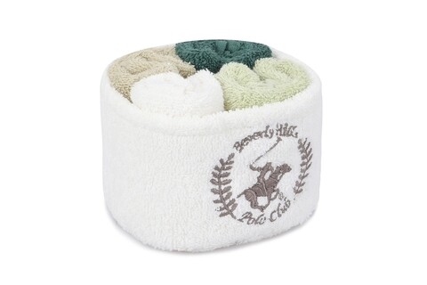 Set 4 prosoape wash 12, beverly hills polo club, 30x30 cm, bumbac, multicolor