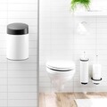 Suport role rezerva hartie igienica, Brabantia, Profile White, 15.5x14x38.3 cm, otel, alb
