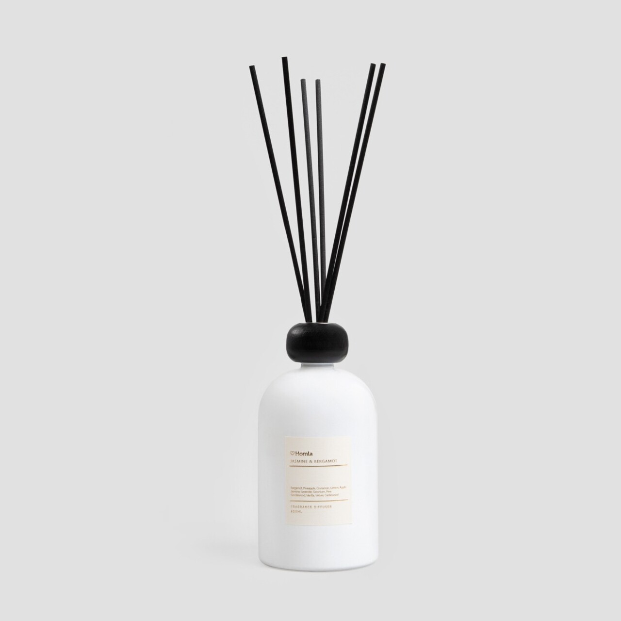 Difuzor de parfum cu betisoare Aura, Homla, 8.9x16.10 cm, 500 ml, sticla, alb - view 3