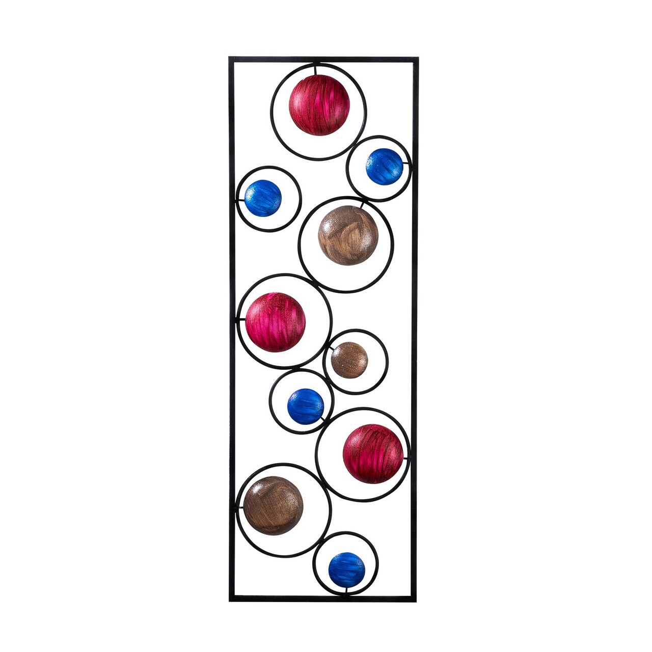 Decoratiune de perete, Life, Metal, Dimensiune: 90 x 32 cm, Multicolor - 1 | YEO