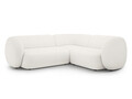 Coltar dreapta 4 locuri, Kate, Micadoni, 252x220x76 cm, tesatura boucle, alb
