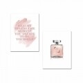 Set 2 tablouri decorative, Alpha Wall, Coco Mademoiselle, 30x40 cm