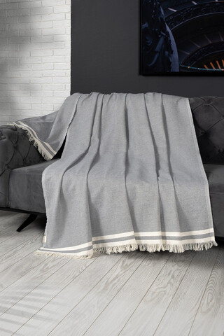 Cuvertura de pat, Alinda - Grey (170 x 300), DC Home, Bumbac