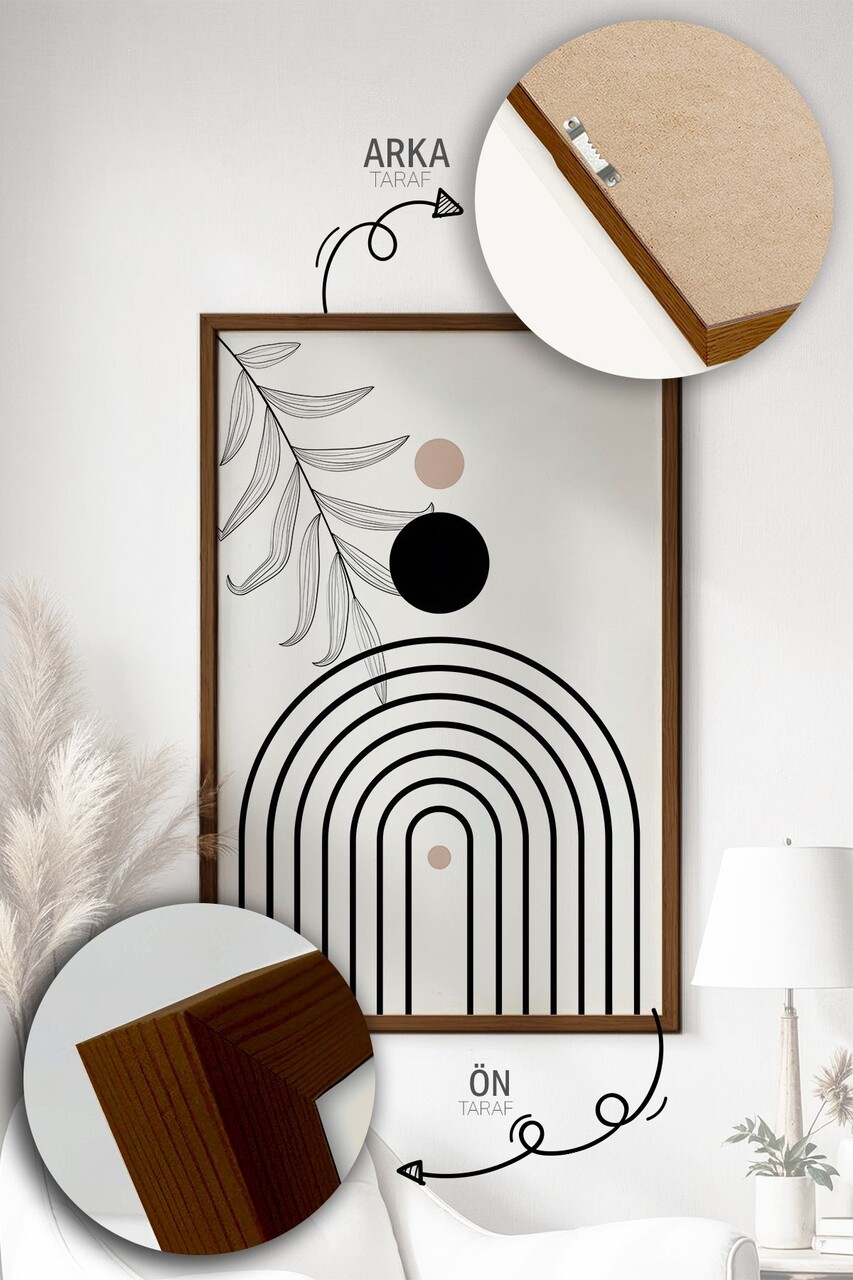 Set 3 tablouri decorative, Artvmodel42-Kahve, Vopsea: 100% MDF (grosime: 2,7 mm), Multicolor - view 2