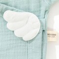 Newborn Baby Set (5 Pieces), Wallxpert, Angel Wings, Bumbac, Verde menta