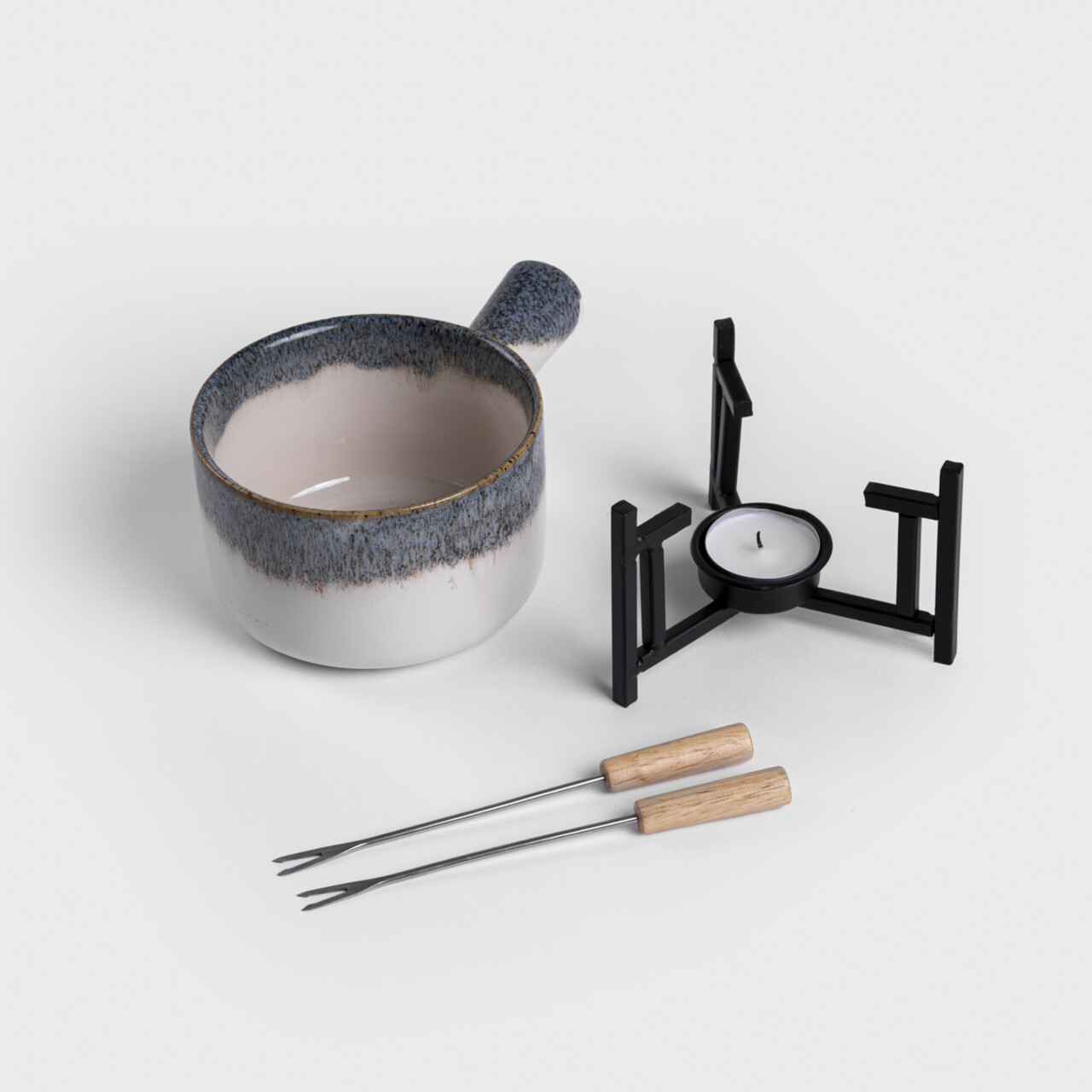 Set fondue Lambi, Homla, 500 ml, inox/ceramica/metal, multicolor — imaginea 4