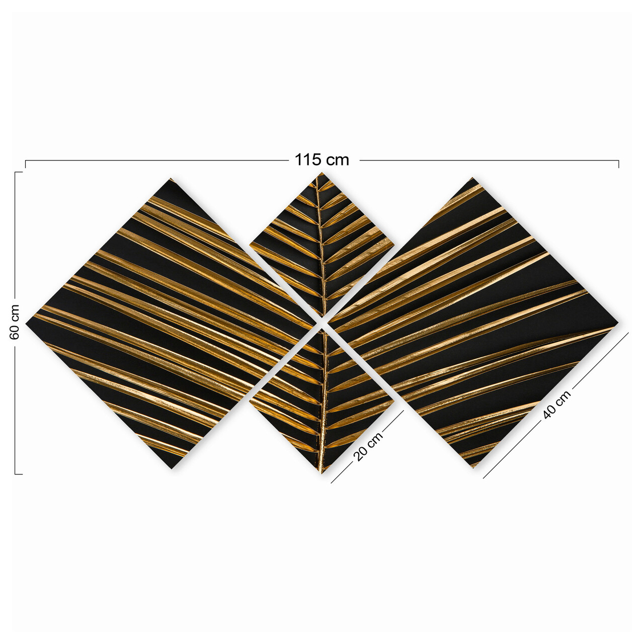 Set 4 tablouri decorative, 4MDF1363417871, MDF, Imprimat UV, Multicolor - 2 | YEO