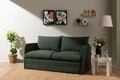 Canapea extensibilă cu 2 locuri, Futon, 859FTN2890, Metal , Verde