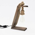 Lampa de masa, Evila Originals, 791EVL2548, Lemn, Maro