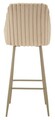 Set 2 scaune de bar Alaska -A, Mauro Ferretti, 52x46x111 cm, fier/poliester, crem
