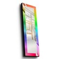 Oglinda decorativa, 40120MA-005, LEMN DE PIN, Cadru din lemn de pin (grosime: 27 mm), Multicolor