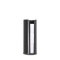 Suport role rezerva hartie igienica, Brabantia, Balance, 13.2x13.2x32.1 cm, otel, negru mat