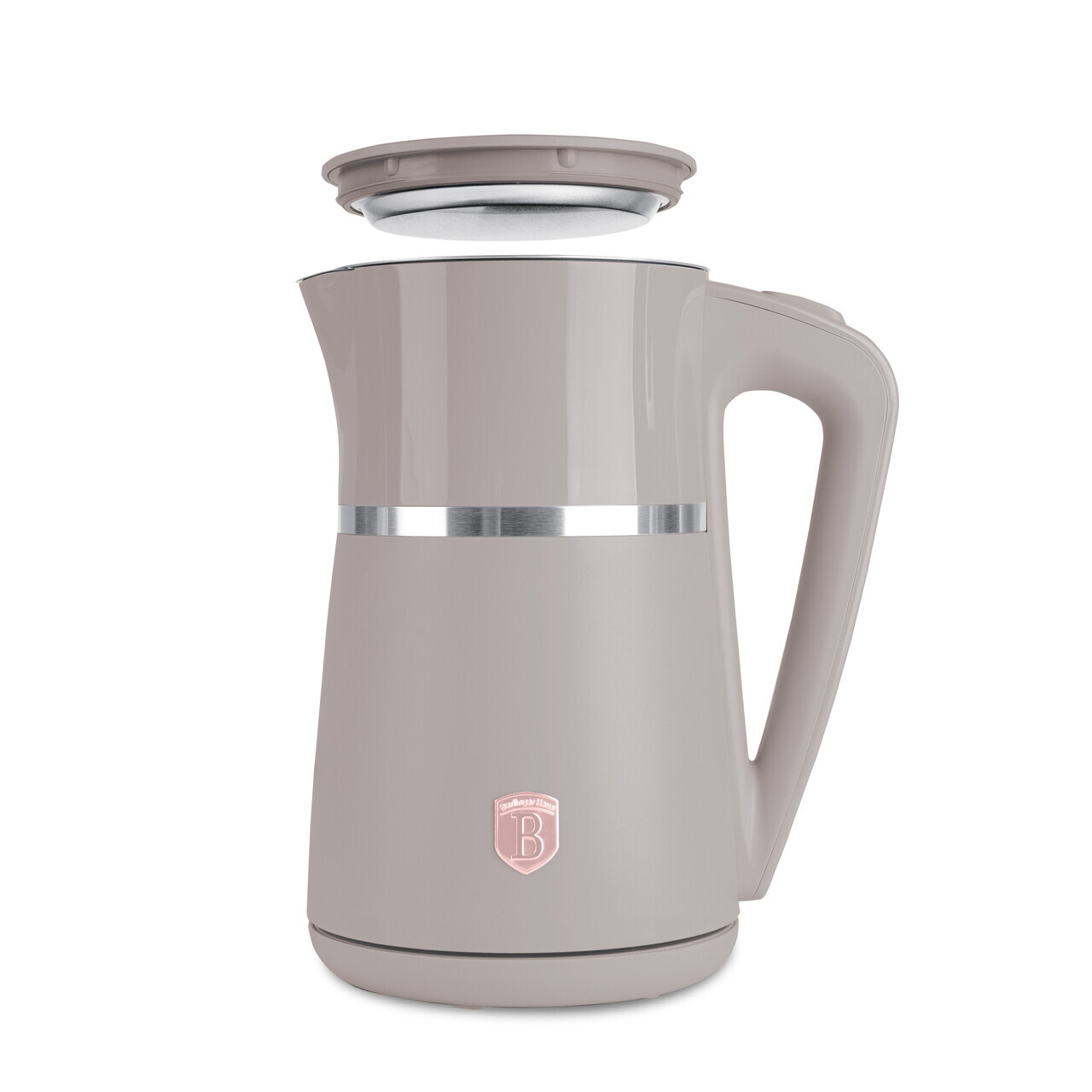 Ceainic electric cu pereti dubli Berlinger Haus, Taupe, 21.6x15.5x26.2 cm / 1.7 L, plastic/inox, taupe mat - imagine 2