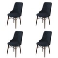 Set de scaune, Charlotte, Pare, Metal, Antracit/Maro