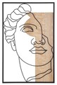 Decoratiune de perete David -A, Mauro Ferretti, 50x80 cm, MDF, multicolor