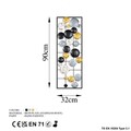 Decoratiune de perete, Camber, Metal, 90 x 32 x 4 cm, Multicolor