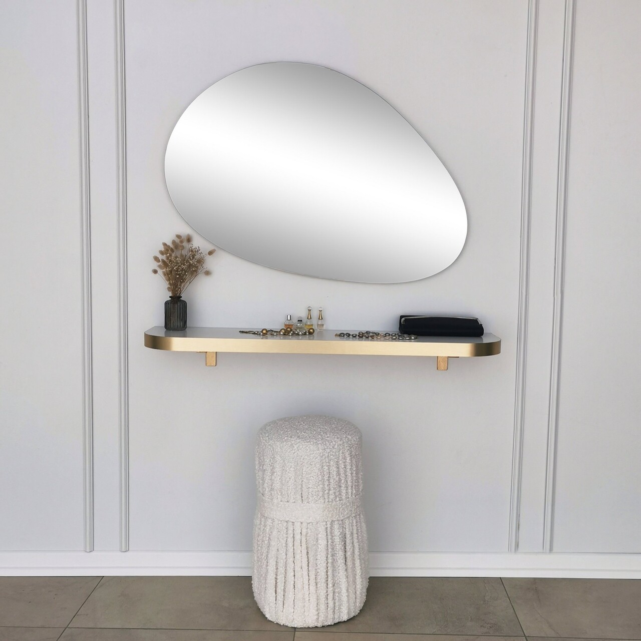 Oglinda decorativa, Neostill, Porp, 90x60 cm, PAL, Auriu - 1 | YEO