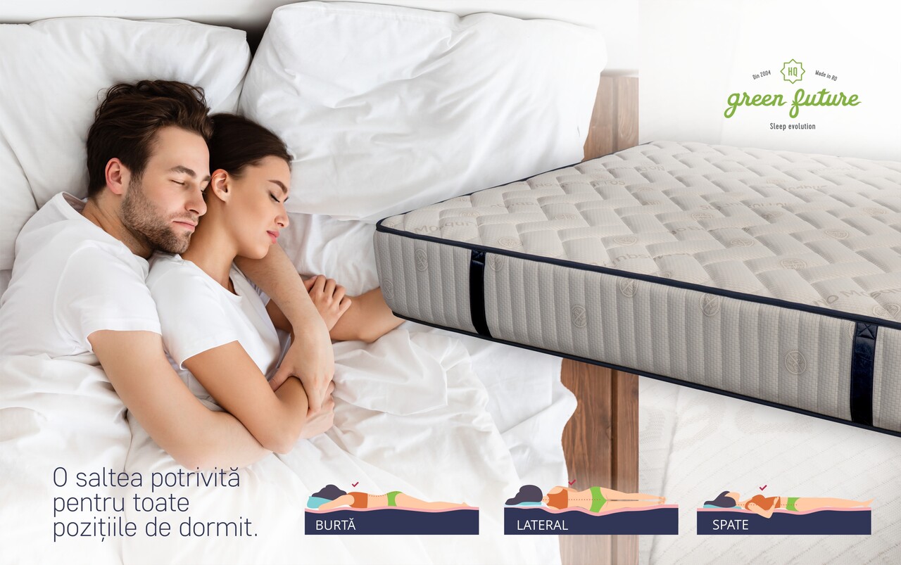 Saltea ortopedica, Sleep Guard Pocket Memory, 180x200 cm, H 30 cm, medie ferma - imagine 11