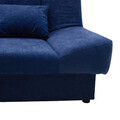 Canapea extensibila 3 locuri Tiko, Pakoworld, 200x85x90 cm, textil, albastru