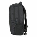Rucsac pentru laptop si tableta cu iesire usb, Safta, 30 x 43 x 16 cm, nailon/pvc, negru