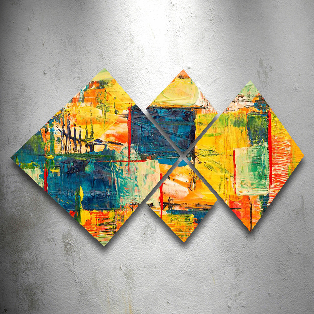 Set 4 tablouri decorative, 4MDF1269968, MDF, Imprimat UV, Multicolor - 1 | YEO