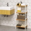 Raft de depozitare multifunctional Songmics, 45x31.5x111 cm, bambus, natural