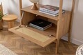 Corp biblioteca, Howard, Nala 75, 75x182 cm, Corp din 100% lemn de frasin, Natural