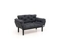 Canapea extensibilă de grădină cu 2 locuri, Atelier del Sofa, 859FTN2912, Antracit