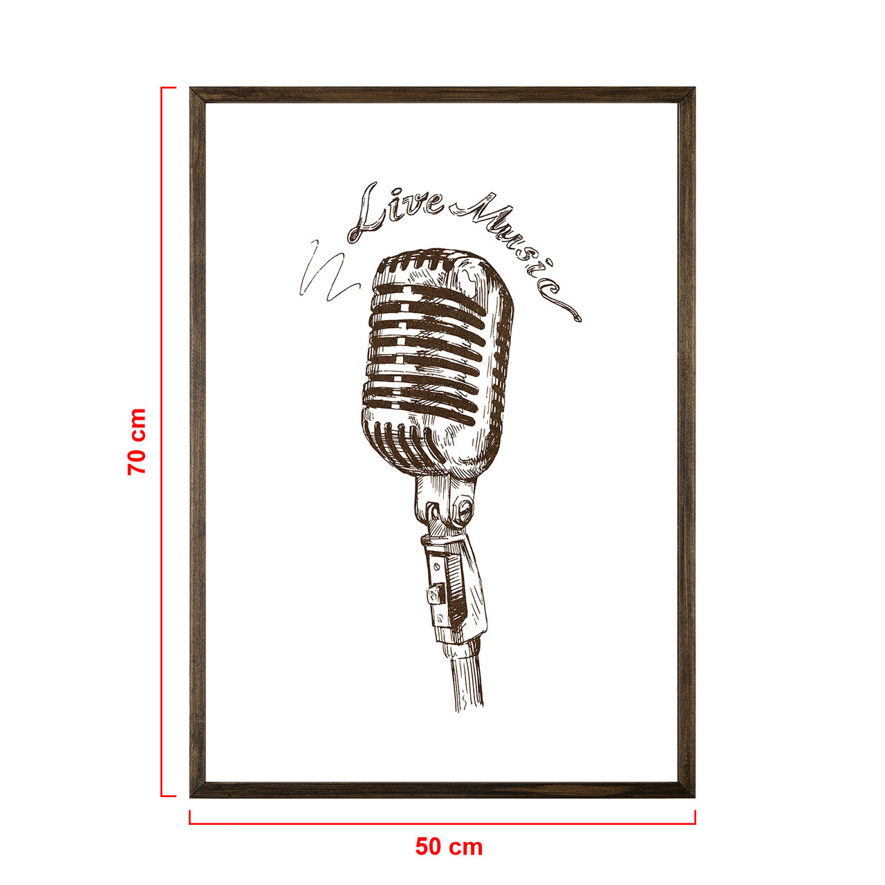 Tablou decorativ, TD008, Lemn, Desenat manual, Natural