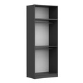Dulap pentru haine, Minerva, Kale Anthracite, 90x235x52 cm, PAL, Antracit