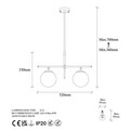 Lustra, Fulgor, 942FLG1232, Metal, Auriu