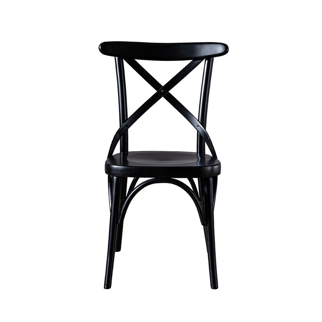 Scaun, Fairfax, Albero15, 42x45x89 cm, 100% LEMN THONET , Negru - 1 | YEO